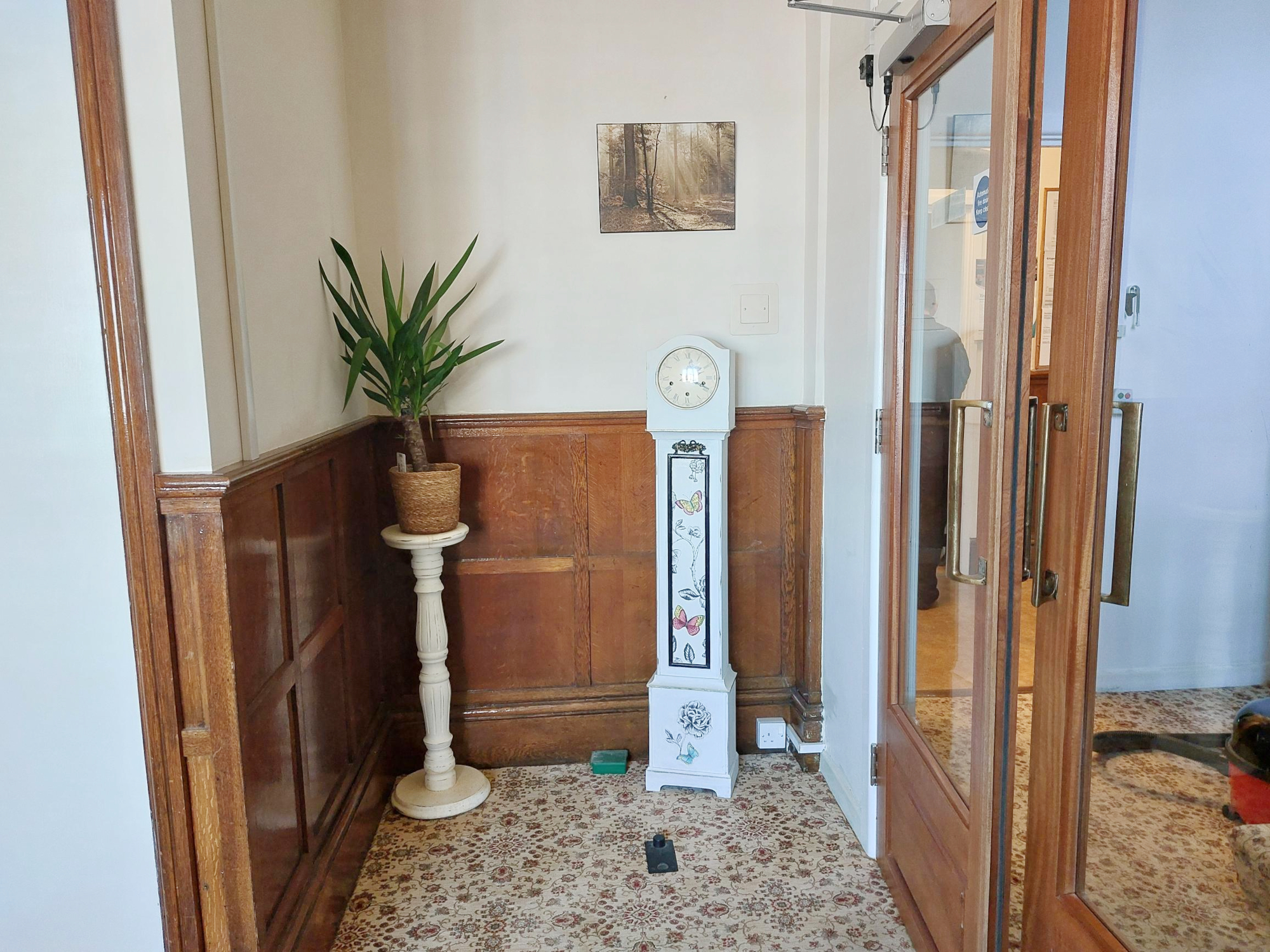 Hallway With Grandfather Clock