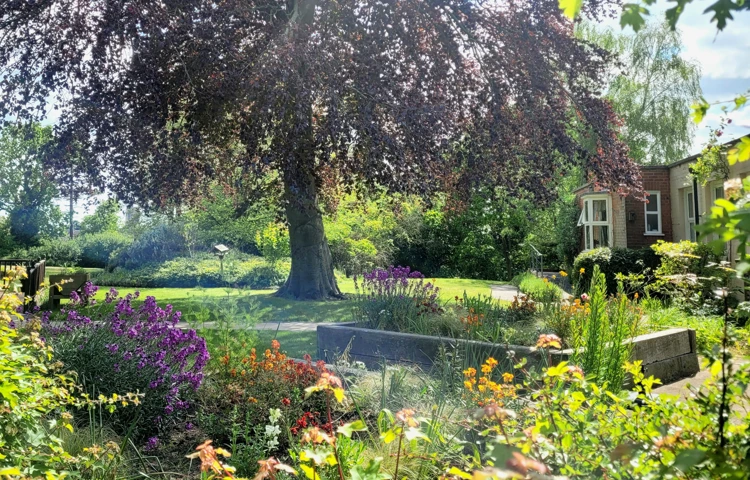 Summer Garden at Highlands Care Home, Woodbridge IP12 1EN
