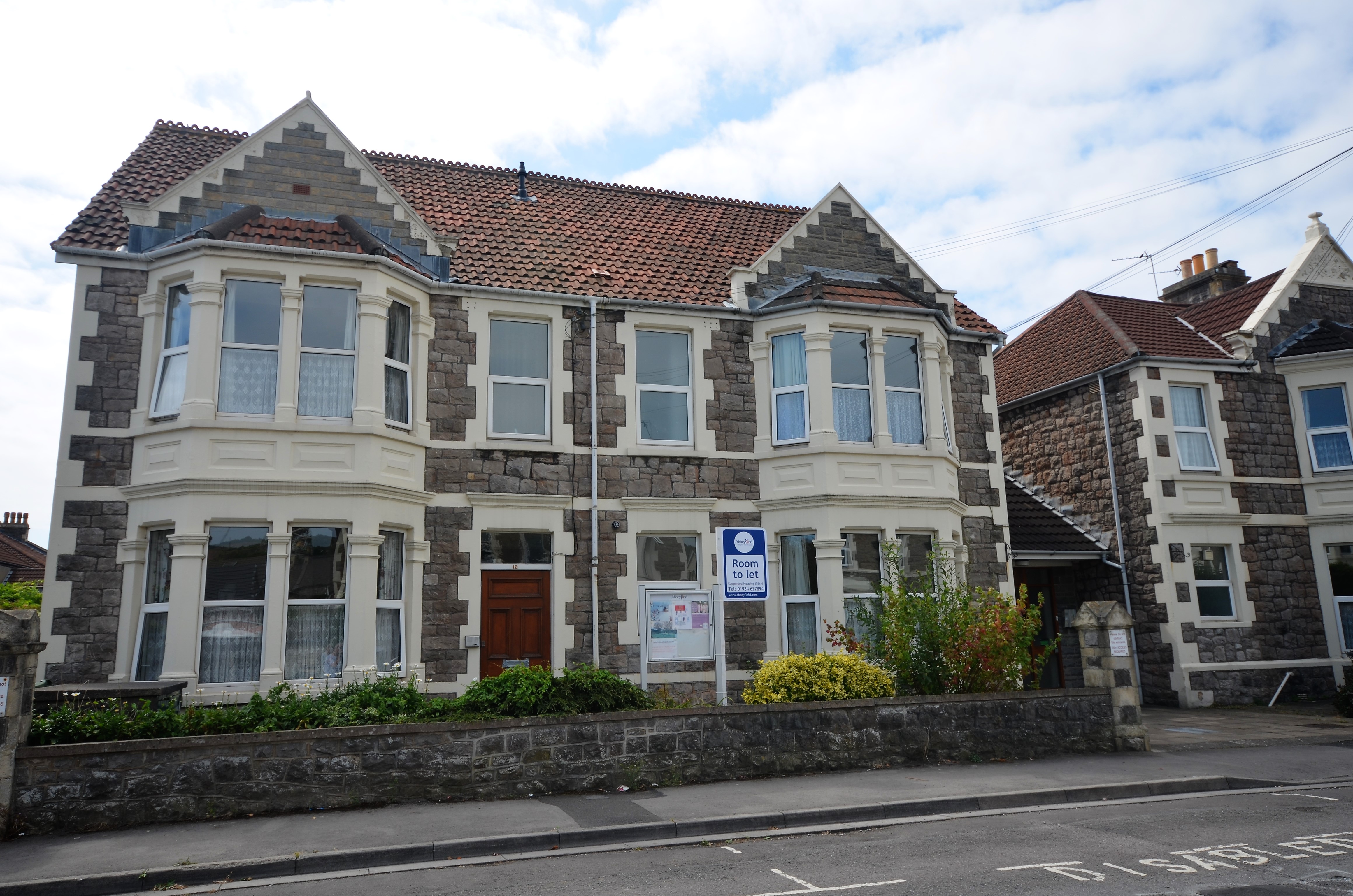 The front of Abbeyfield House, Weston-Super-Mare BS23 3BB