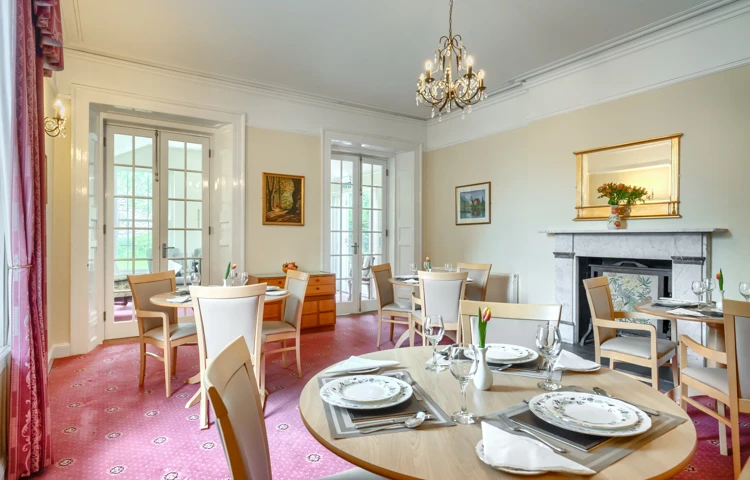 Communal Dining Room Set For Lunch At Bolton Lodge And Proctor House