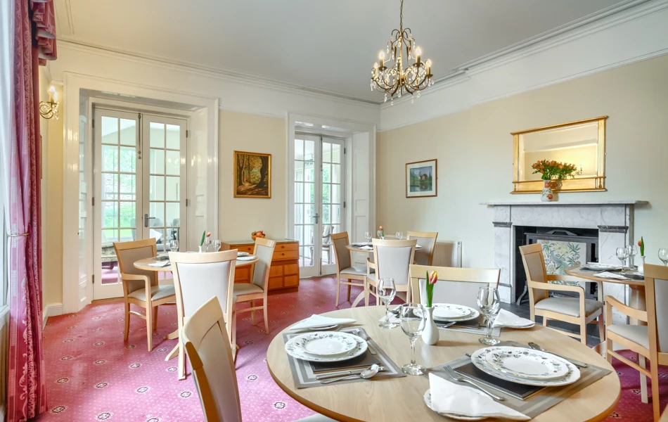 Communal Dining Room Set For Lunch At Bolton Lodge And Proctor House