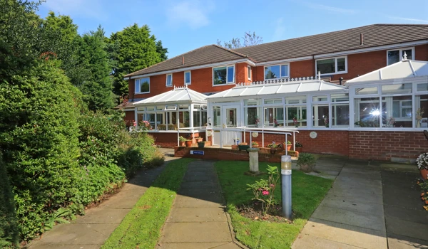 The long conservatories at the back of the house
