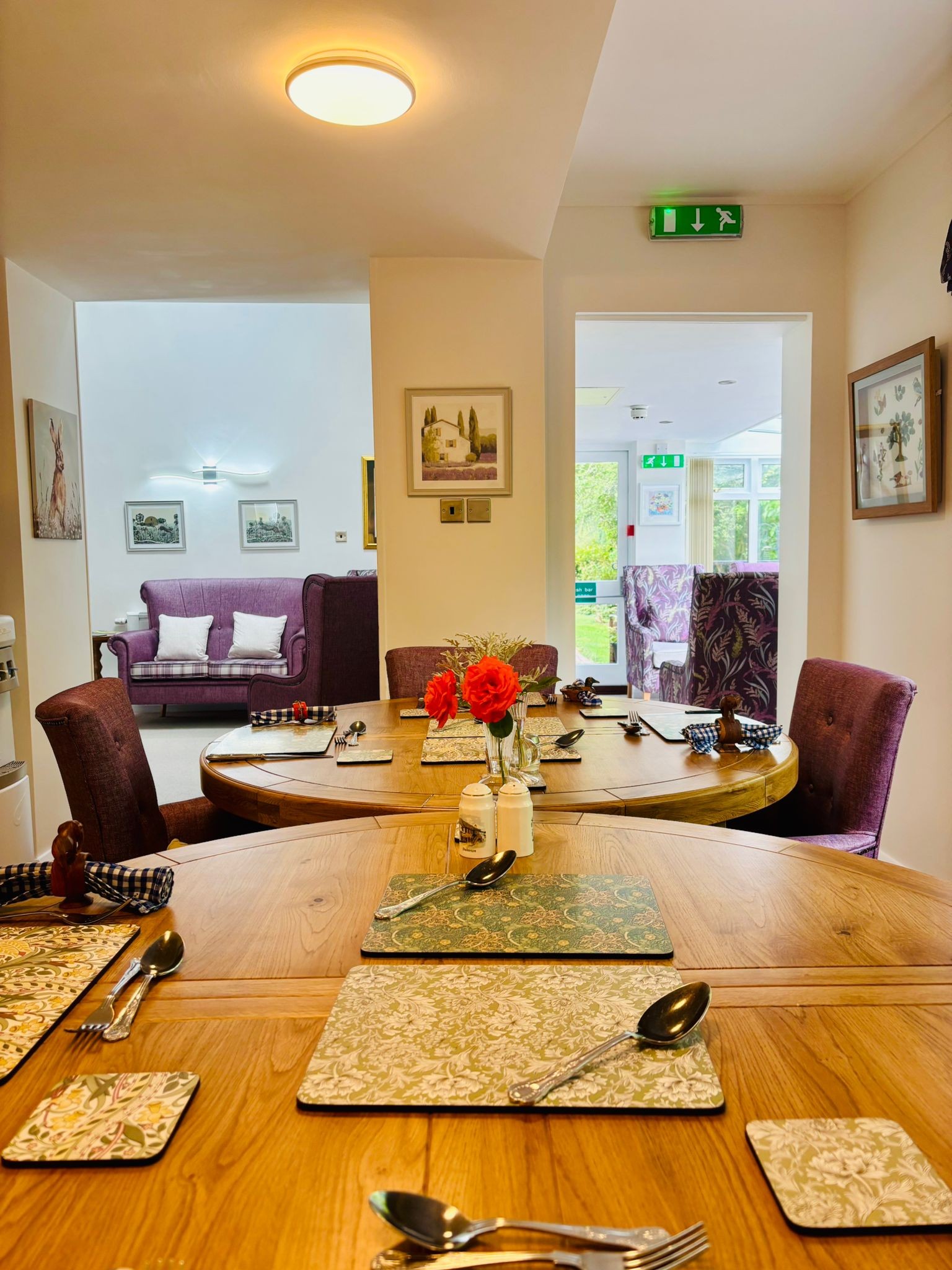 Abbeyfield House Dulverton Dinner Table
