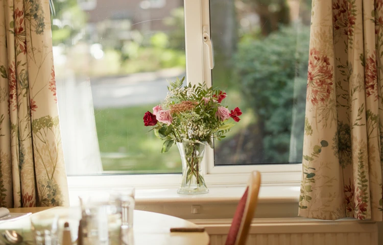 Dining Room window at Abbeyfield House, Great Missenden HP16 9AE