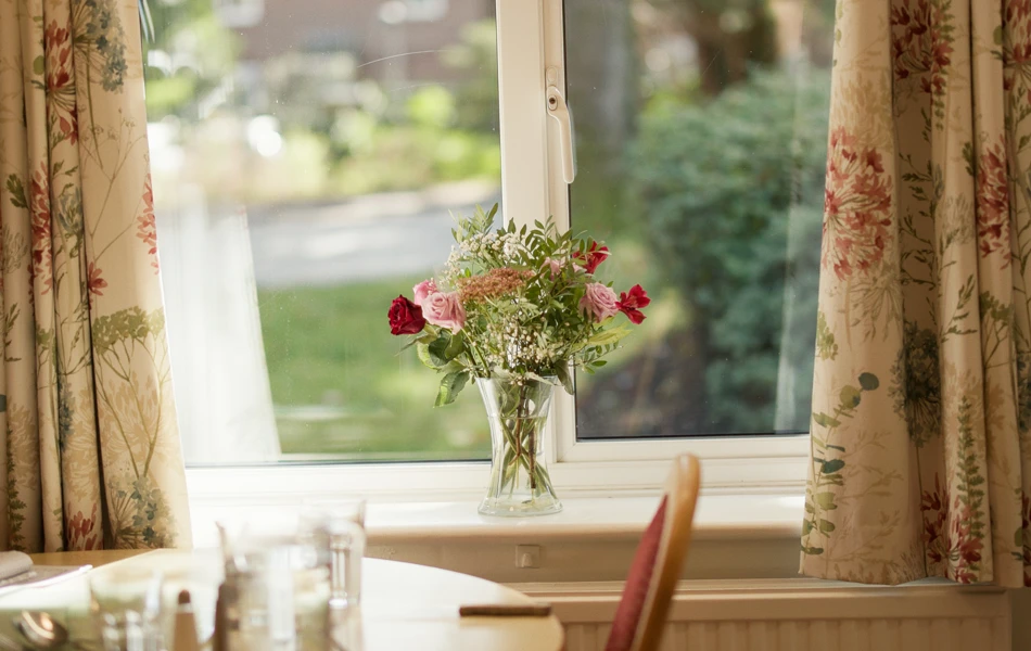 Dining Room window at Abbeyfield House, Great Missenden HP16 9AE