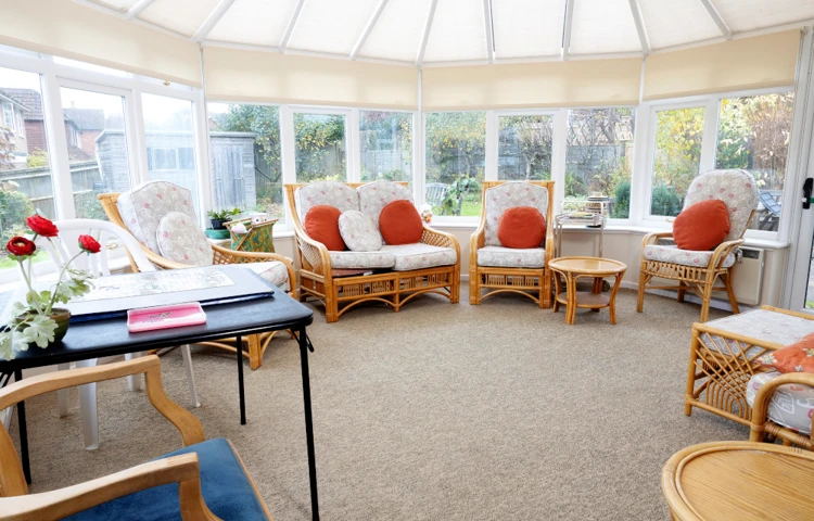 Bright Conservatory Where Residents Can Socialise And Relax