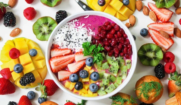 Table Filled With Loads Of Healthy Foods