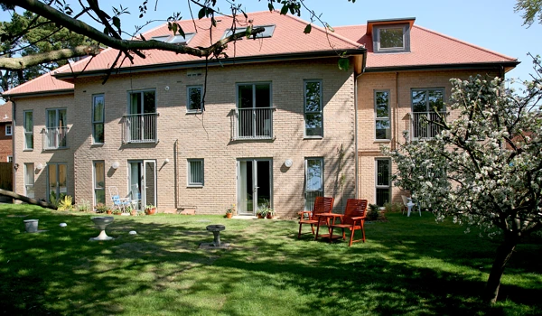 The outside of Abbeyfield Court, Southampton SO31 6BF