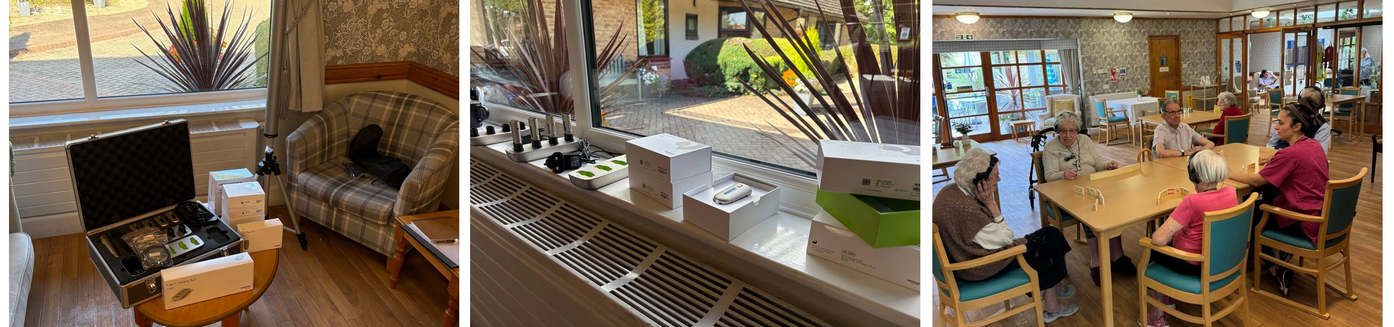 Collage of Images of the Symphony Sound equipment