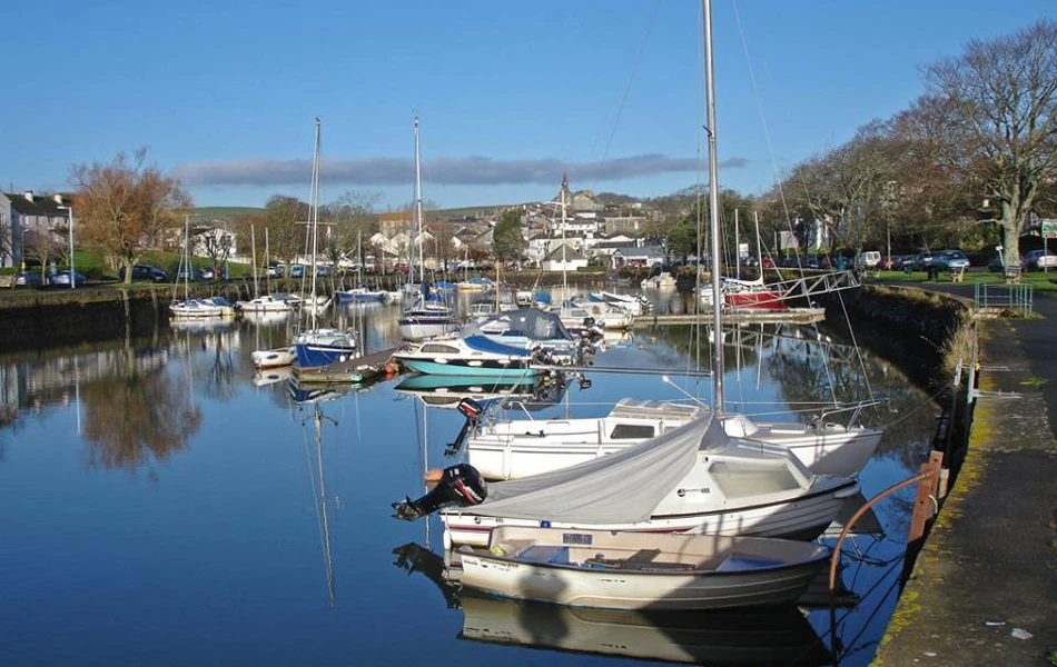 Boats on the river near Abbeyfield House, Kingsbridge TQ7 1RL