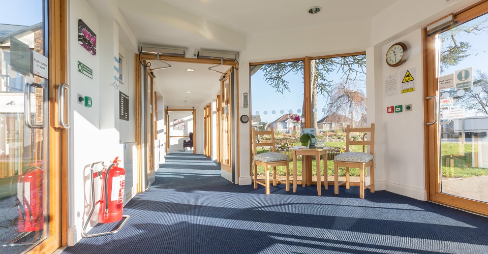Reception area of Kift Lodge, Bristol BS15 3LQ