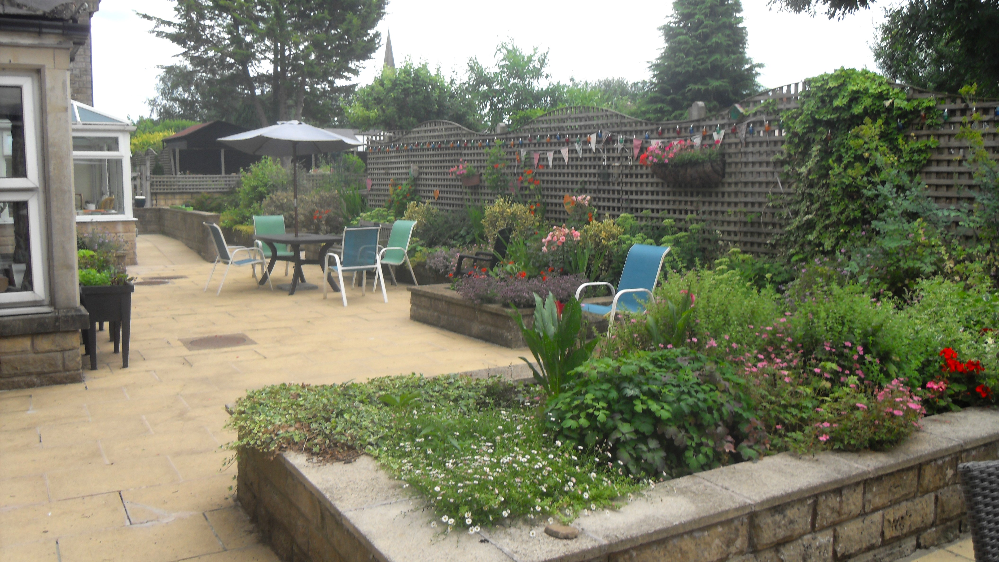 Raised Flowerbeds At The Rear Of Abbeyfield House, Clitheroe, BB7 2NH