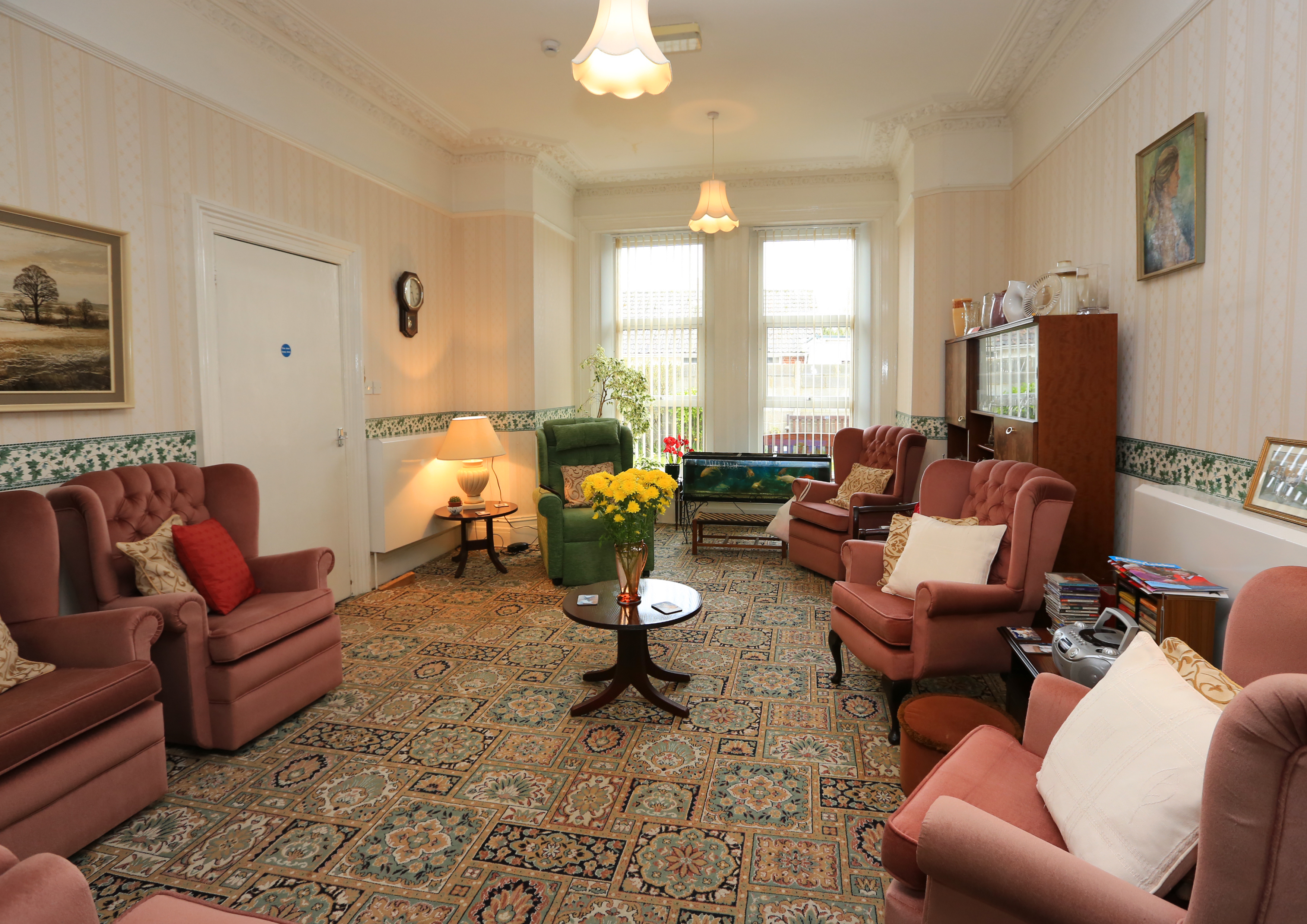 The lounge at Abbeyfield Woodlands, Burnham-on-Sea TA8 2EX