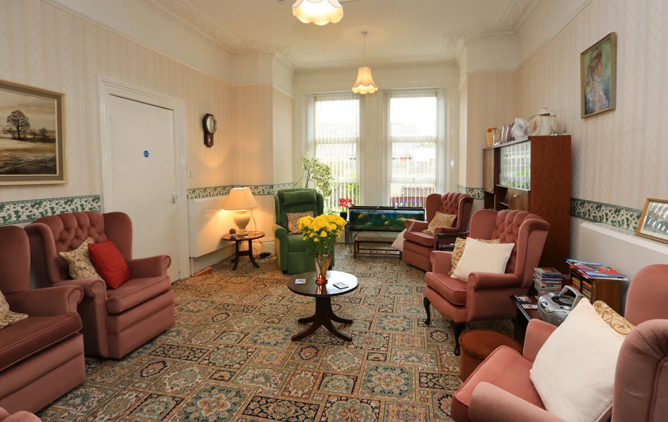 The lounge at Abbeyfield Woodlands, Burnham-on-Sea TA8 2EX