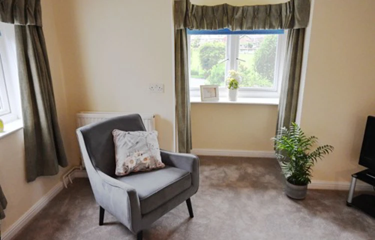 Arnchair In Bedroom At Abbeyfield House Settle Bd24 9Rb
