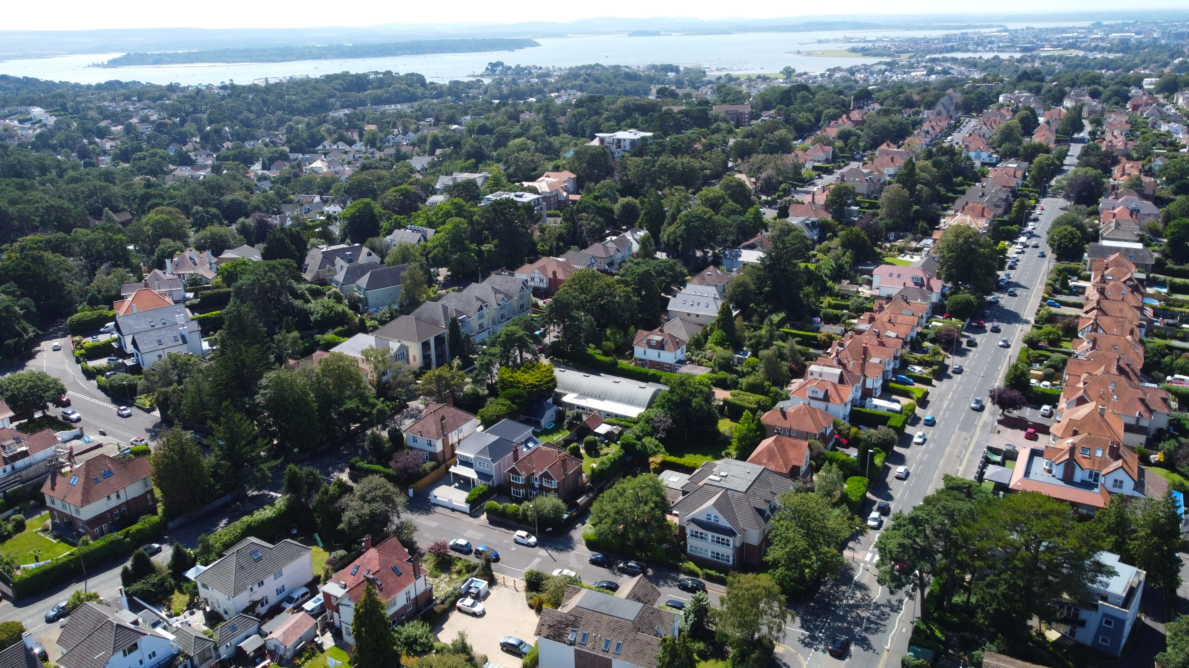 Plenty of Green Spaces around the house and a view of the sea