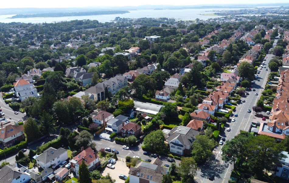 Plenty of Green Spaces around the house and a view of the sea