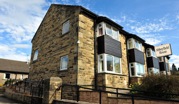 Wheelchair access to Abbeyfield House, Barnoldswick BB18 5JX