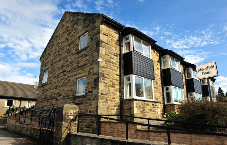 Wheelchair access to Abbeyfield House, Barnoldswick BB18 5JX