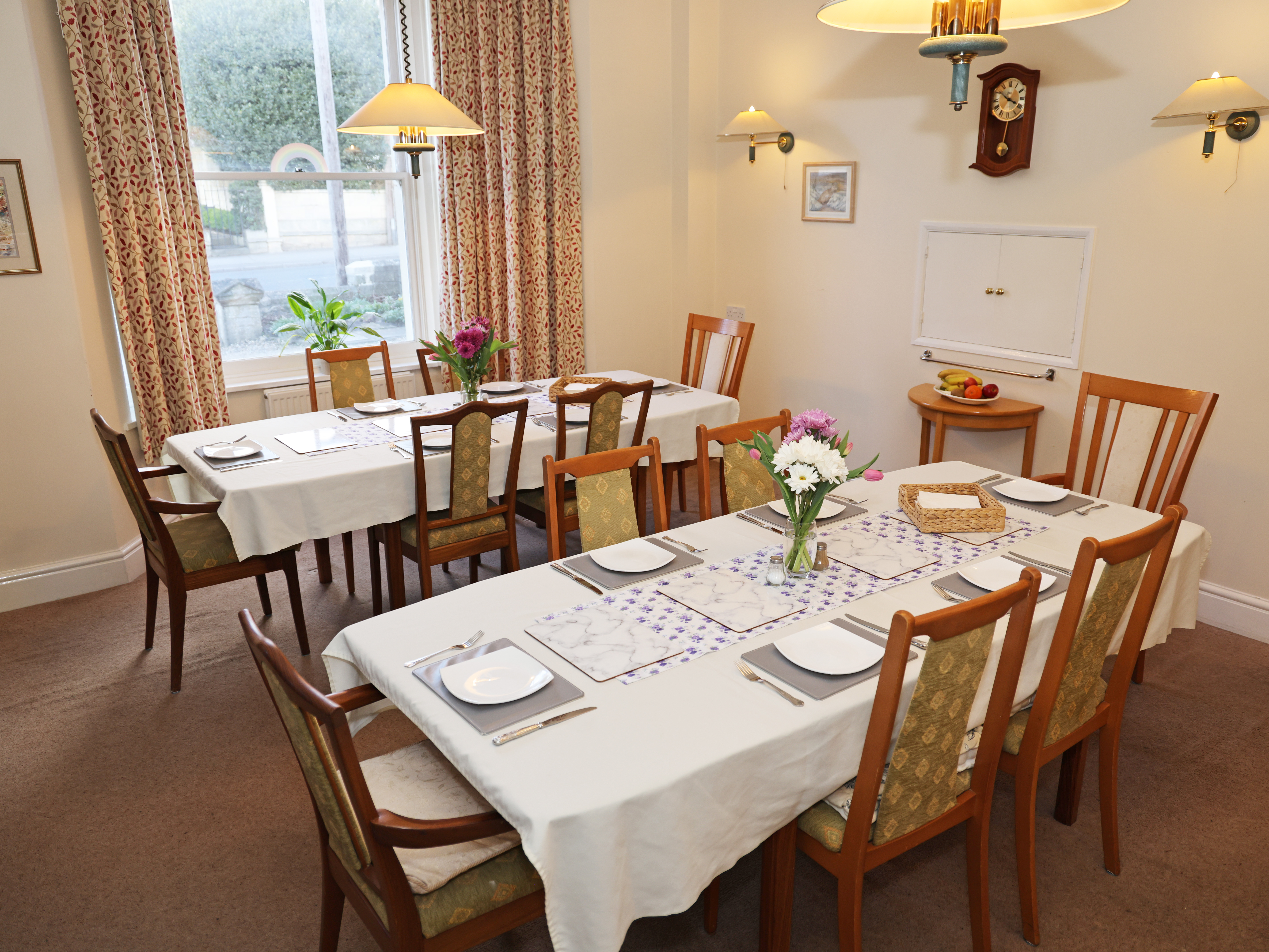 The dining room at Abbeyfield House, Bradford on Avon BA15 1EP