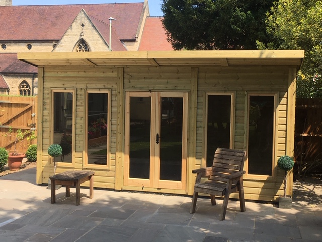 View of the summer house a great place for residents to spend time