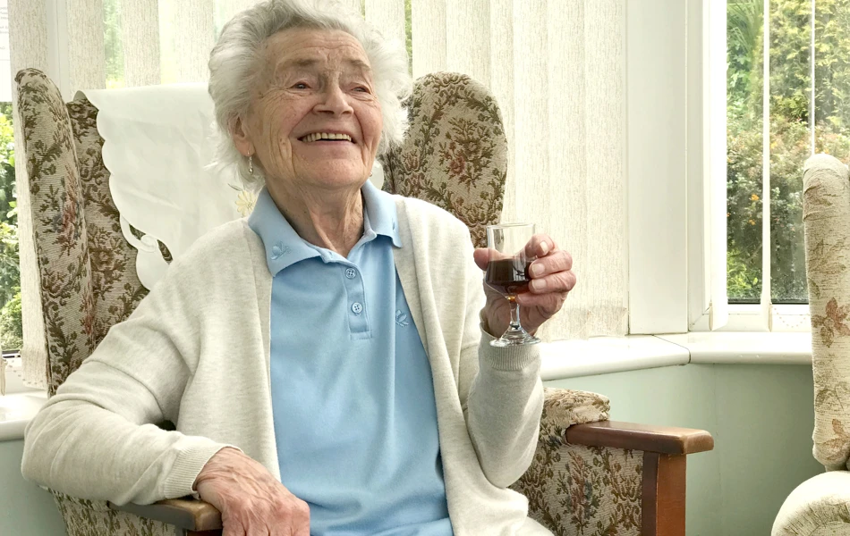 A sherry before lunch is a staple of life at Treveor