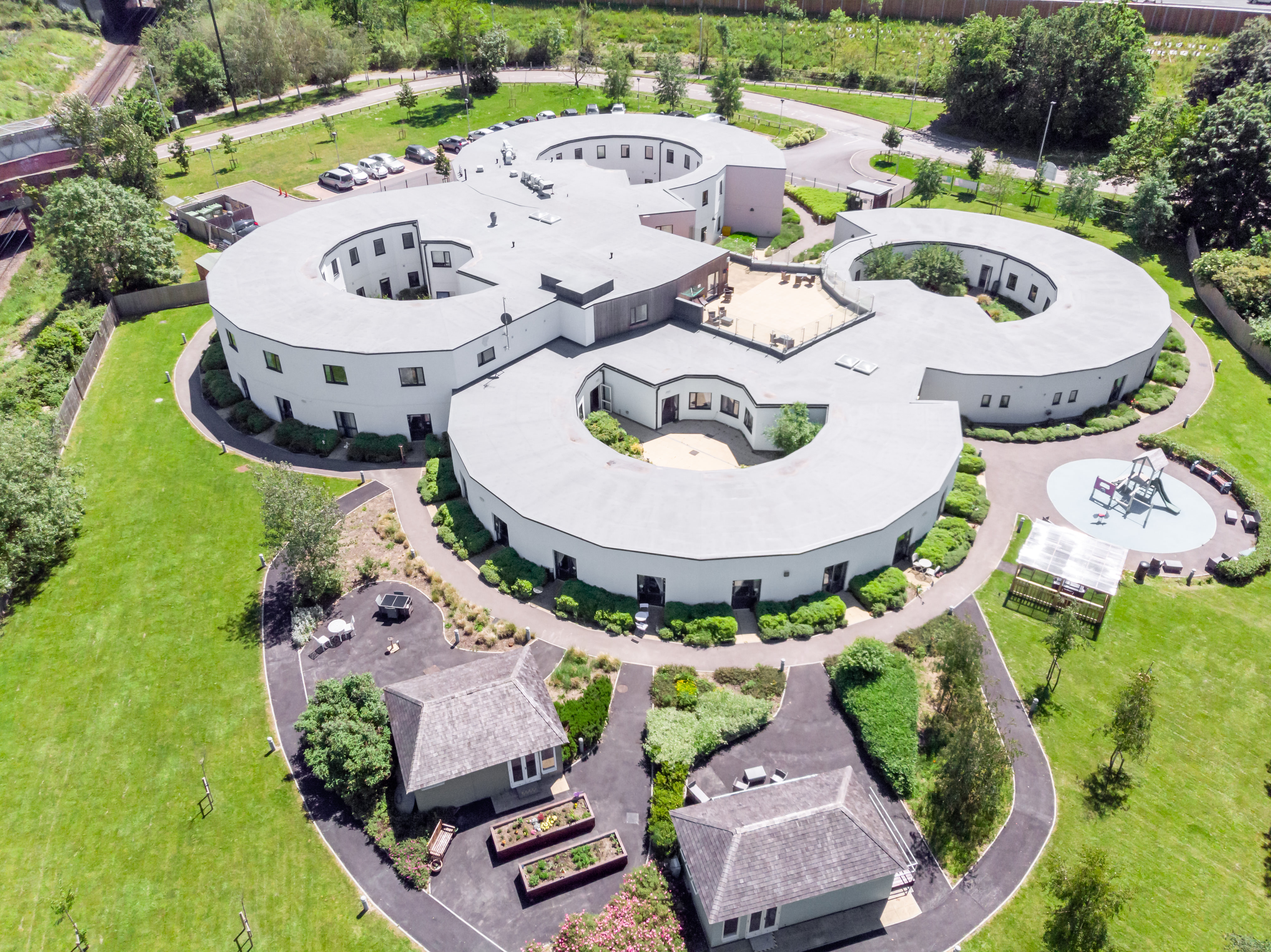 Aeriel View of Abbeyfield Winnersh Dementia Friendly Care Home