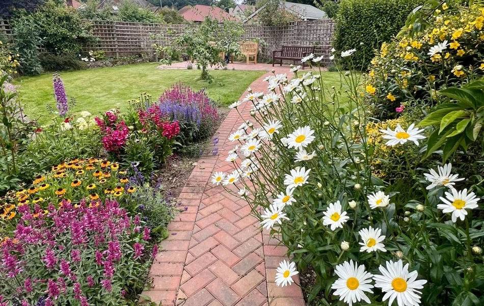 Colwyn Bay, Whitehall Road LL28 4HW, Path And Flowers