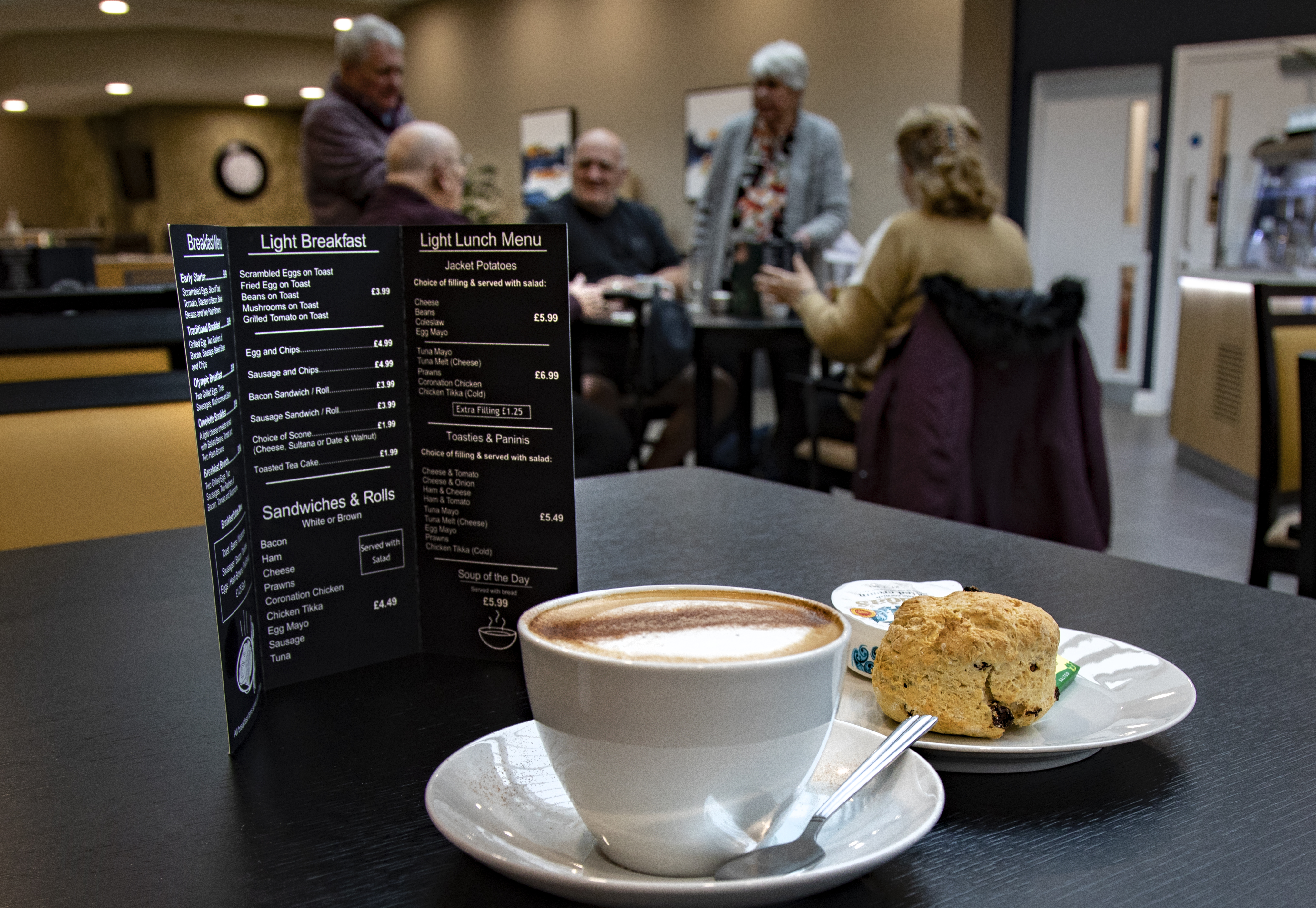 Food and drink on offer at Polly's Field Village, Braintree CM7 5XD