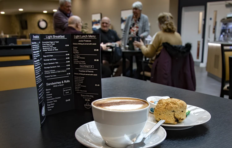 Food and drink on offer at Polly's Field Village, Braintree CM7 5XD