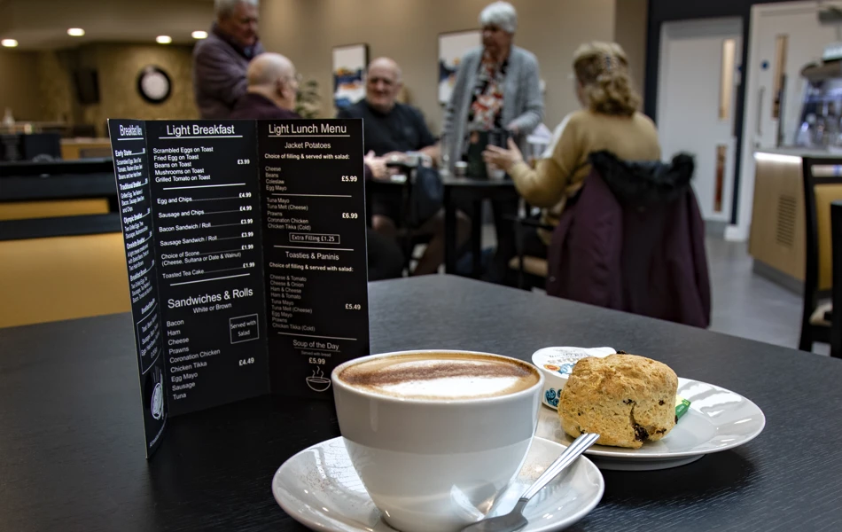 Food and drink on offer at Polly's Field Village, Braintree CM7 5XD