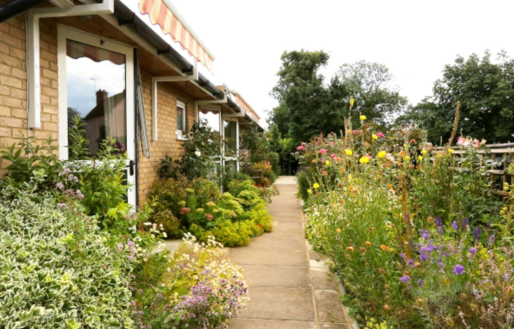 Flowerbeds at Abbeyfield House, Felsted CM6 3DU