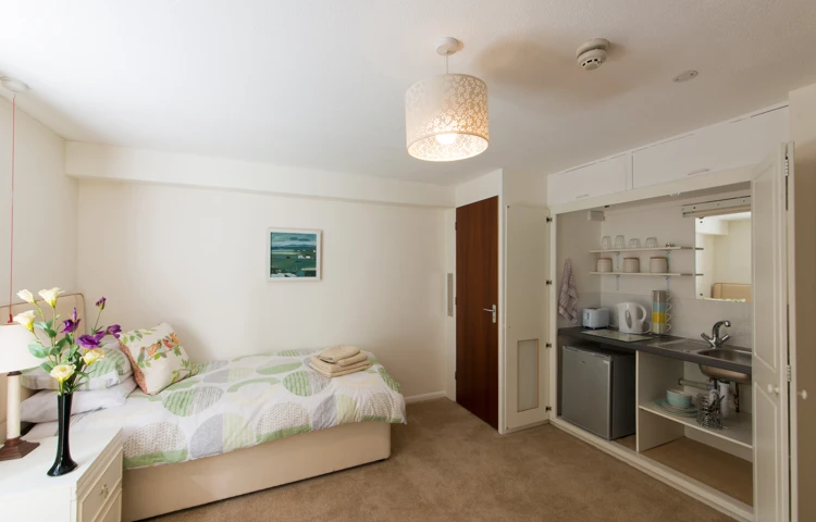 Kitchenette in Bedroom at Abbeyfield House, Great Missenden HP16 9AE