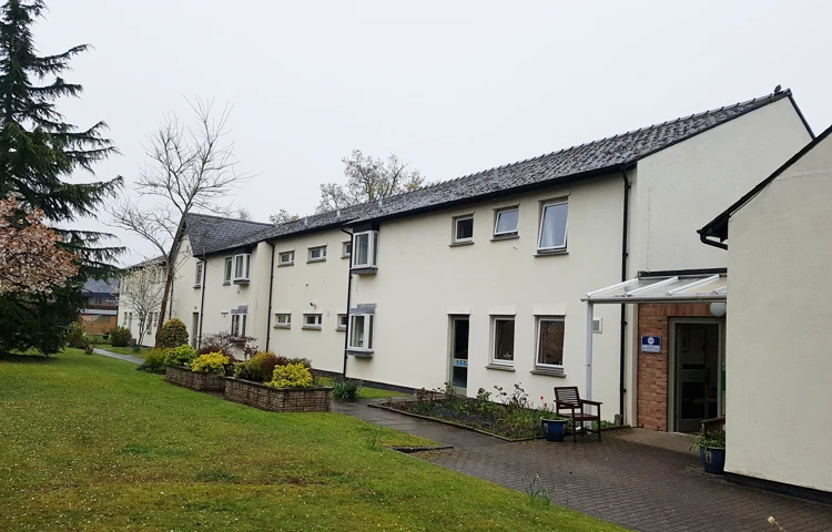 The front of Abbeyfield House, Brecon LD3 7RT