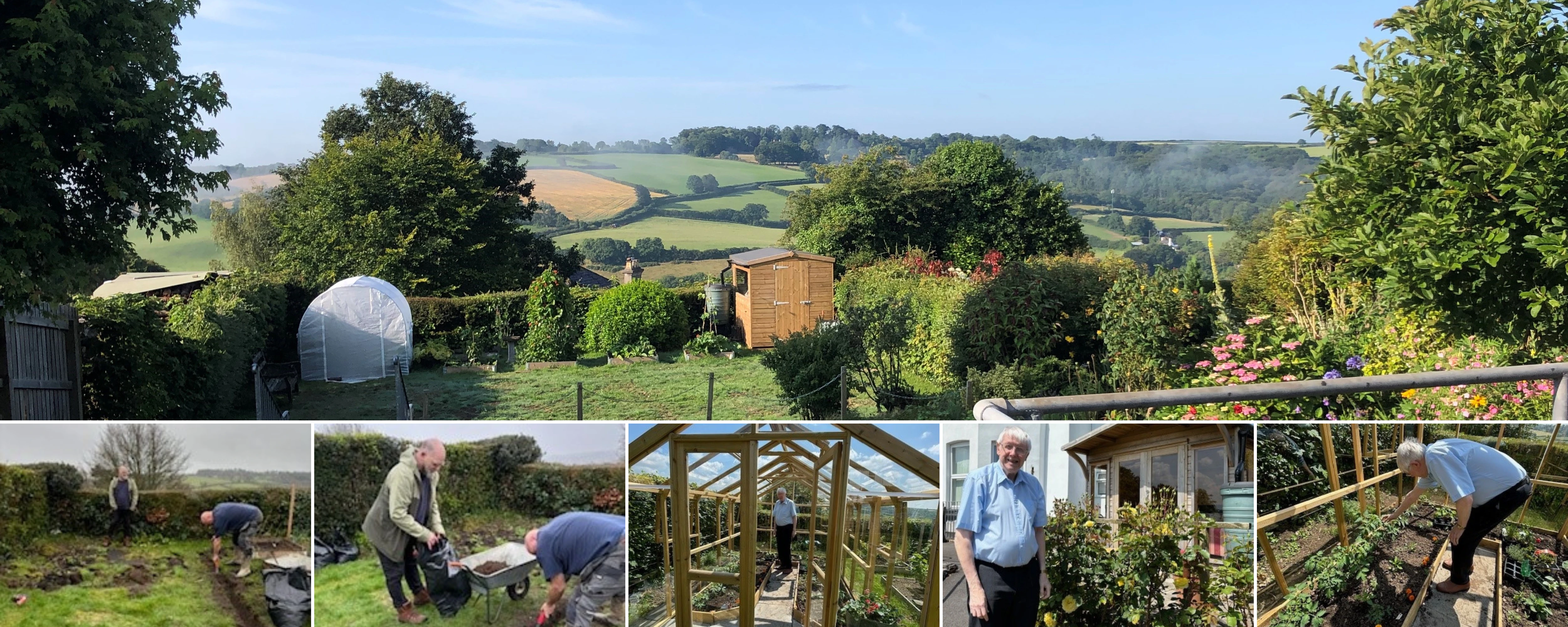 Glen Tor greenhouse project progression photos