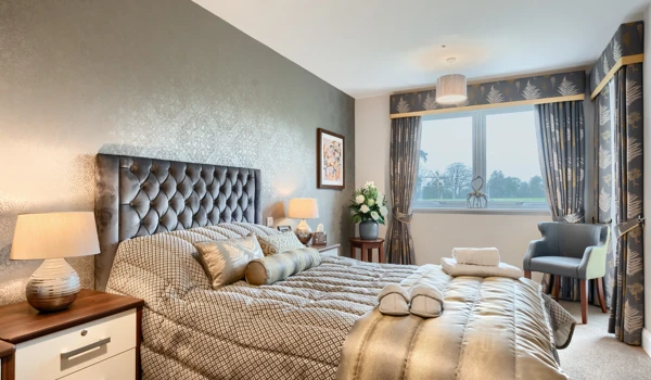 Principal bedroom in our two bedroom apartments