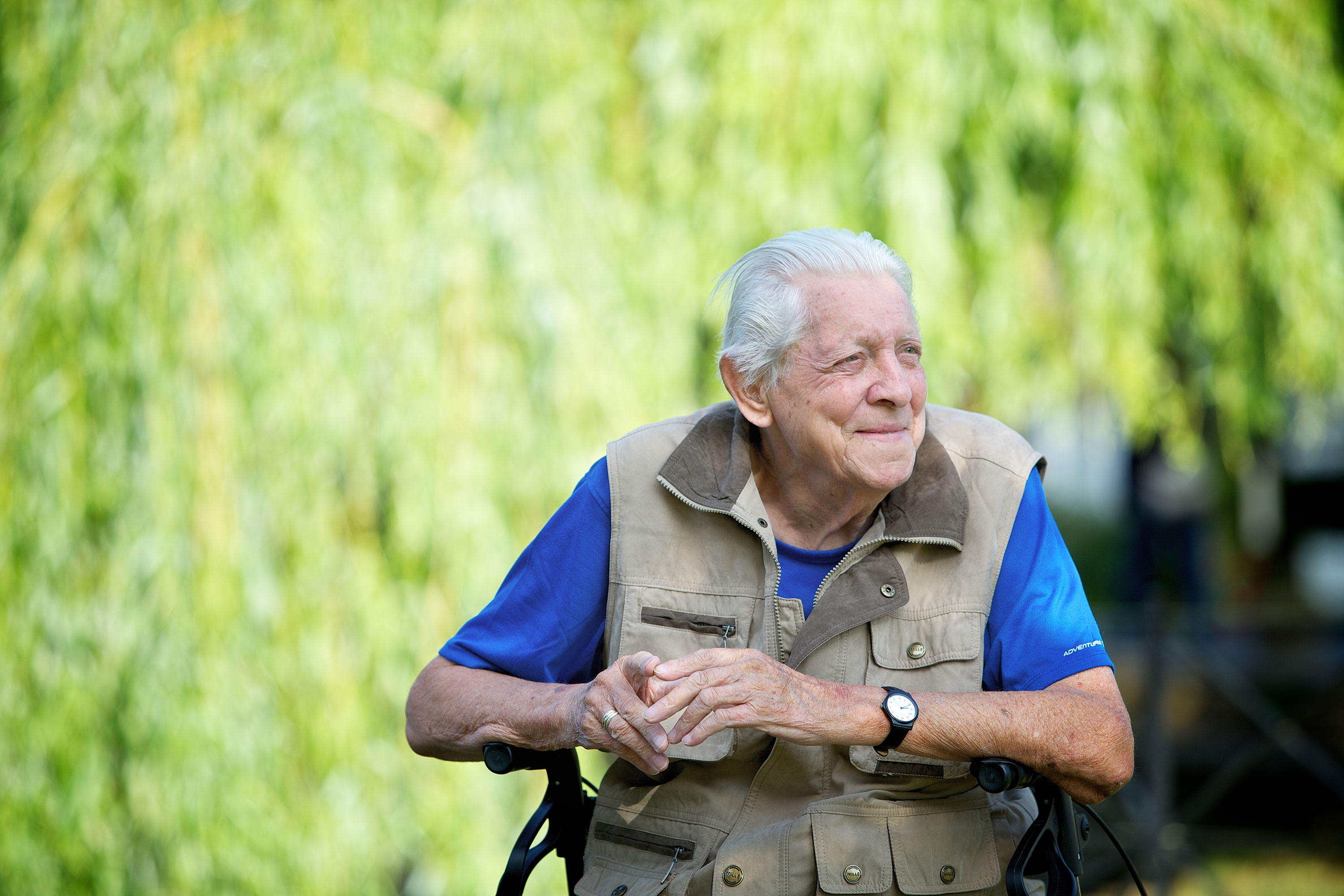 Resident enjoying the local area