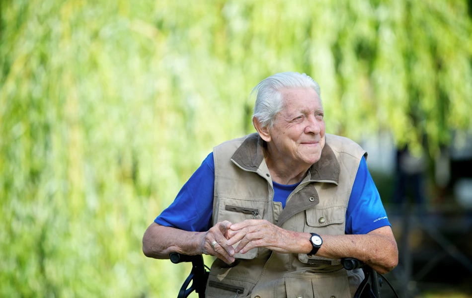 Resident enjoying the local area