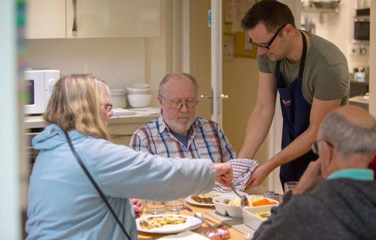 Lunch is served at Abbeyfield House, Hove BN3 4GB