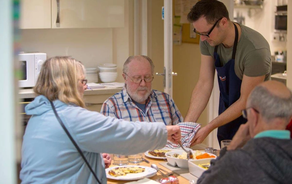 Lunch is served at Abbeyfield House, Hove BN3 4GB