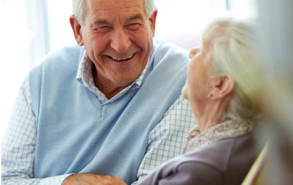 Residents Smiling And Laughing Together