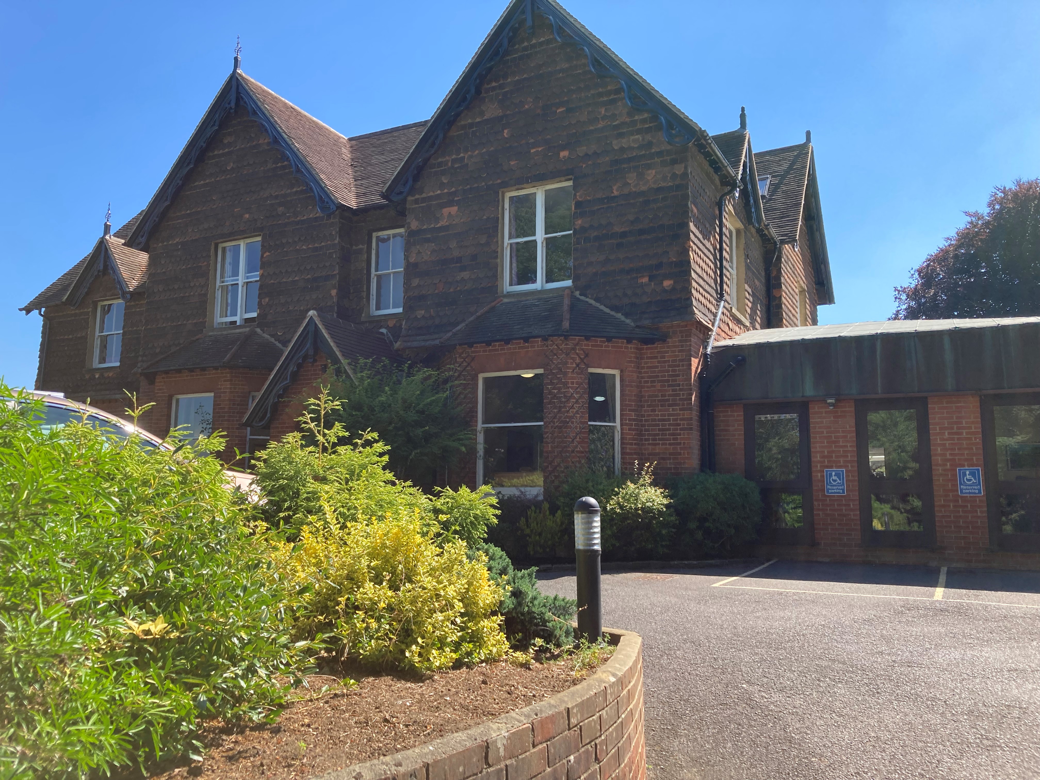 The front of Nower House in Dorking