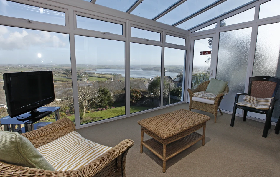 Sit back and relax in the conservatory