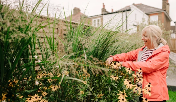 Woman Gardening Outdoors