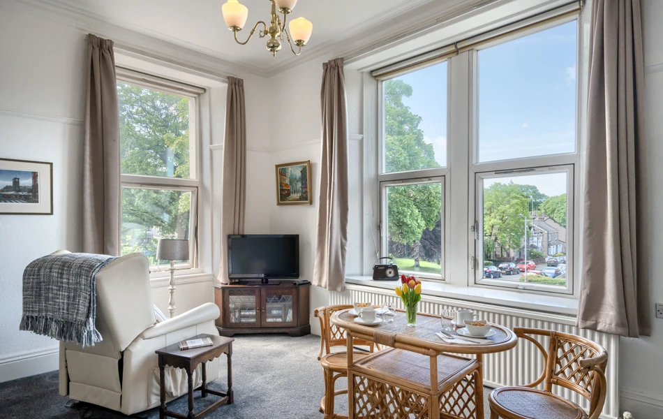 Lounge Area In Bedroom At Abbeyfield House