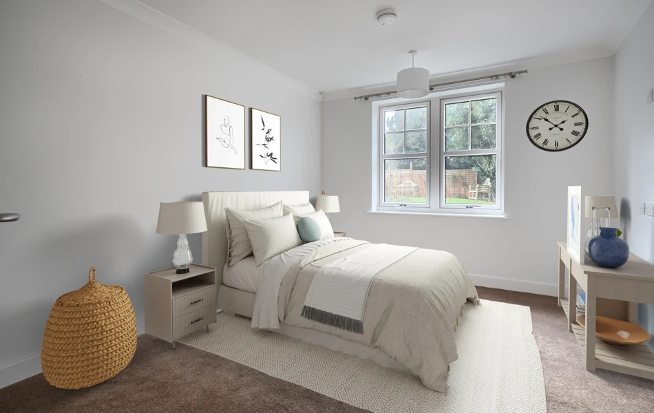 One of our beautiful bright bedrooms