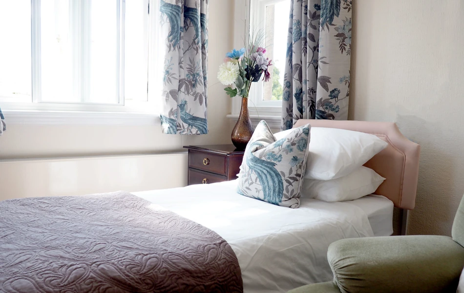 Single bed in bedroom, Honiton, Devon