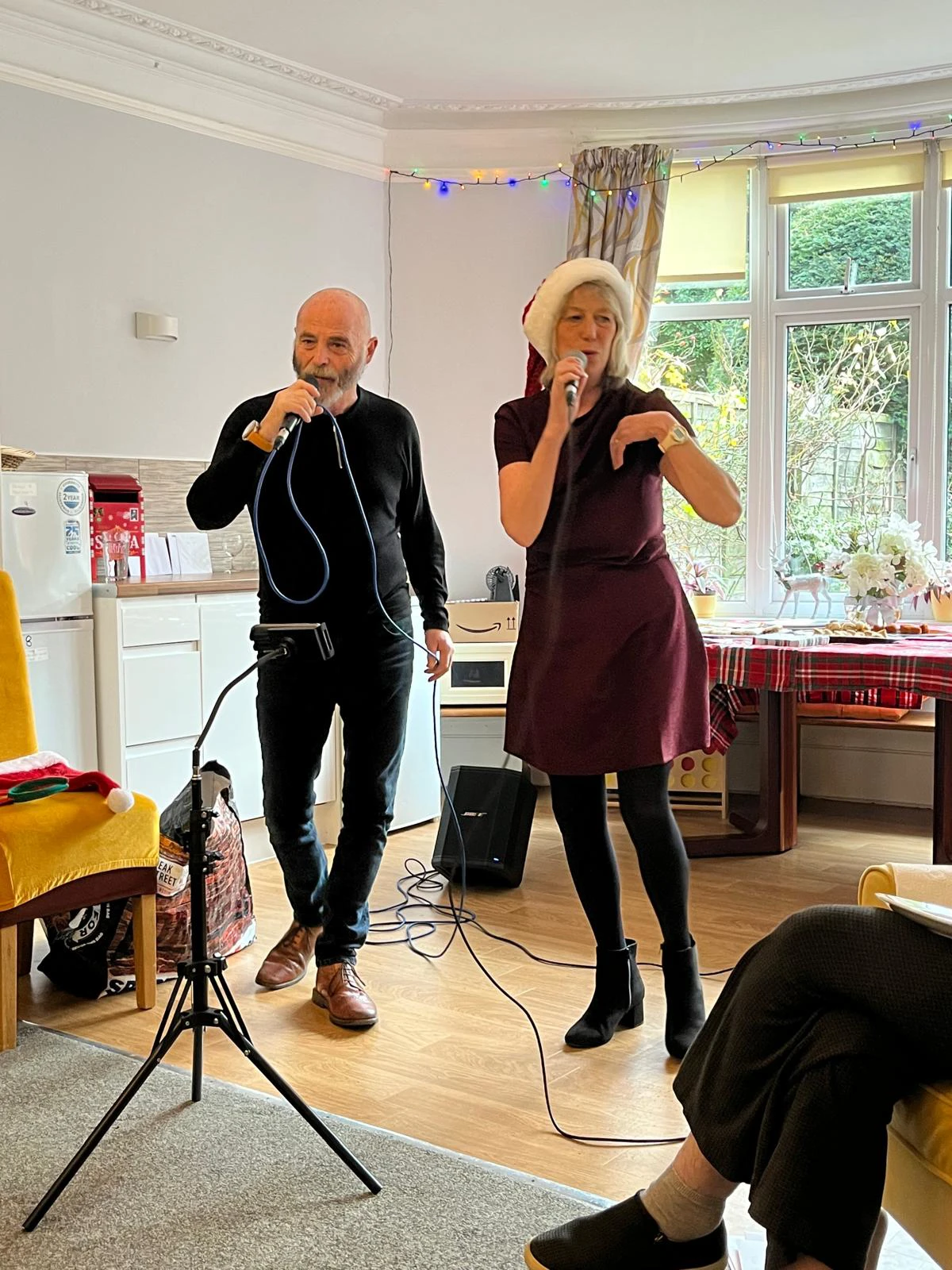 Xmas Party Singing at Beamsley House