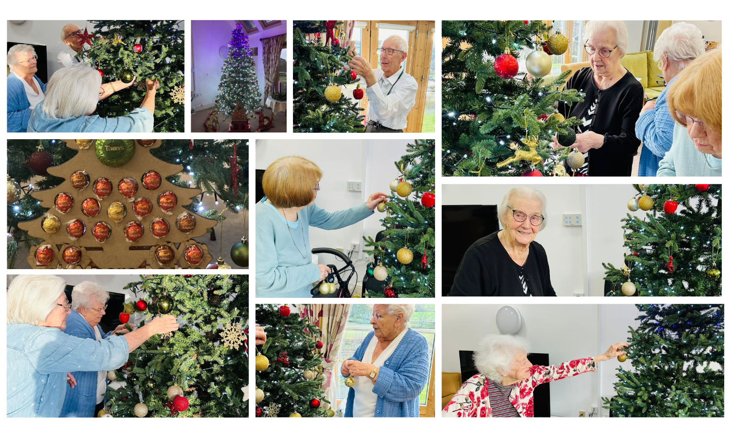 Esk Moors Lodge Residents Taking Part In The Festive Decoration Challenge