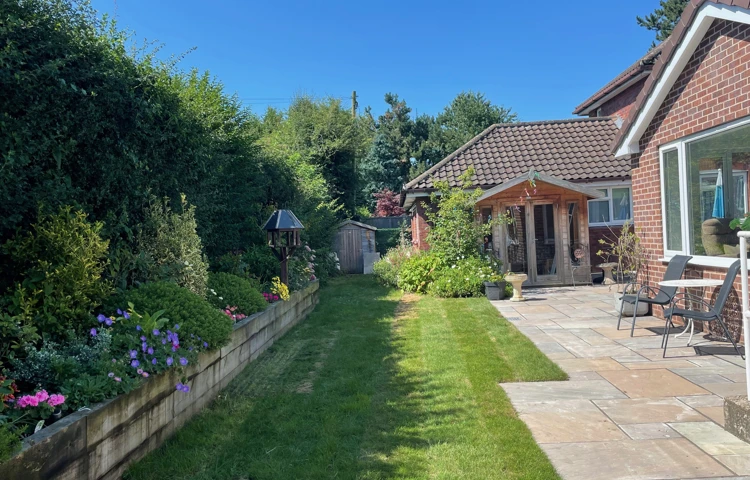 Abbeyfield House, WA16 0EE Garden July 24